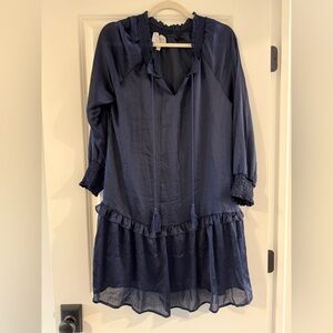 Hayden LA Women’s Navy Long Sleeve Dress with Tassels